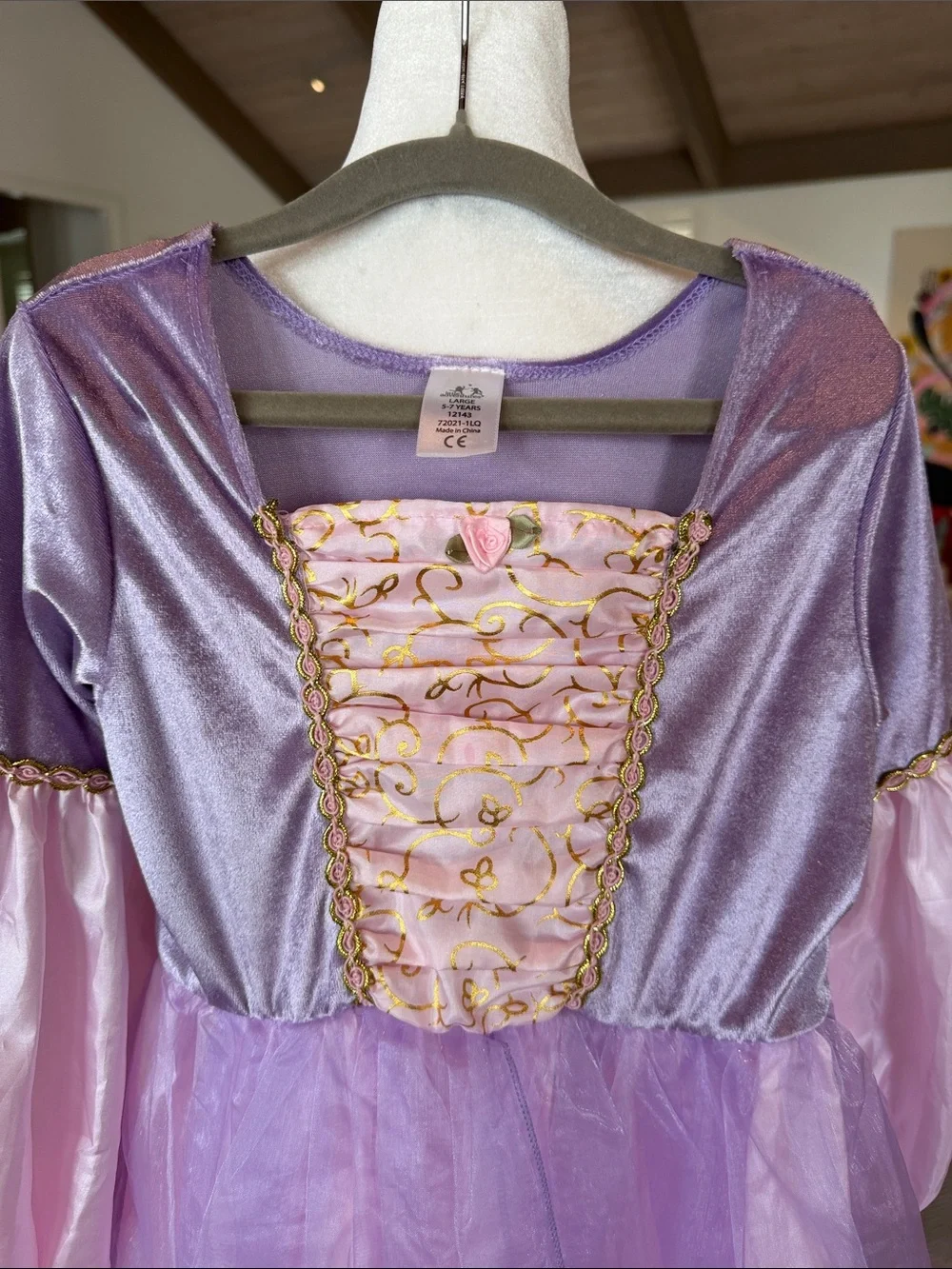 Little Adventures - Girls' Deluxe Rapunzel Dress-Up Costume - Size: 5-7Y